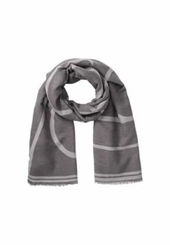 HALLHUBER Doubleface-Schal Mit Grafischem Dessin Medium Grey