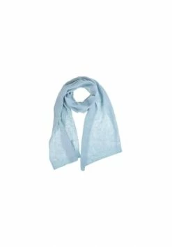 SEEBERGER Strick Schal 180x30cm Mit Struktur 18876-0 Stahl